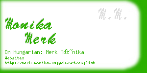 monika merk business card